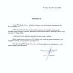 Reference letter from Eurovia company